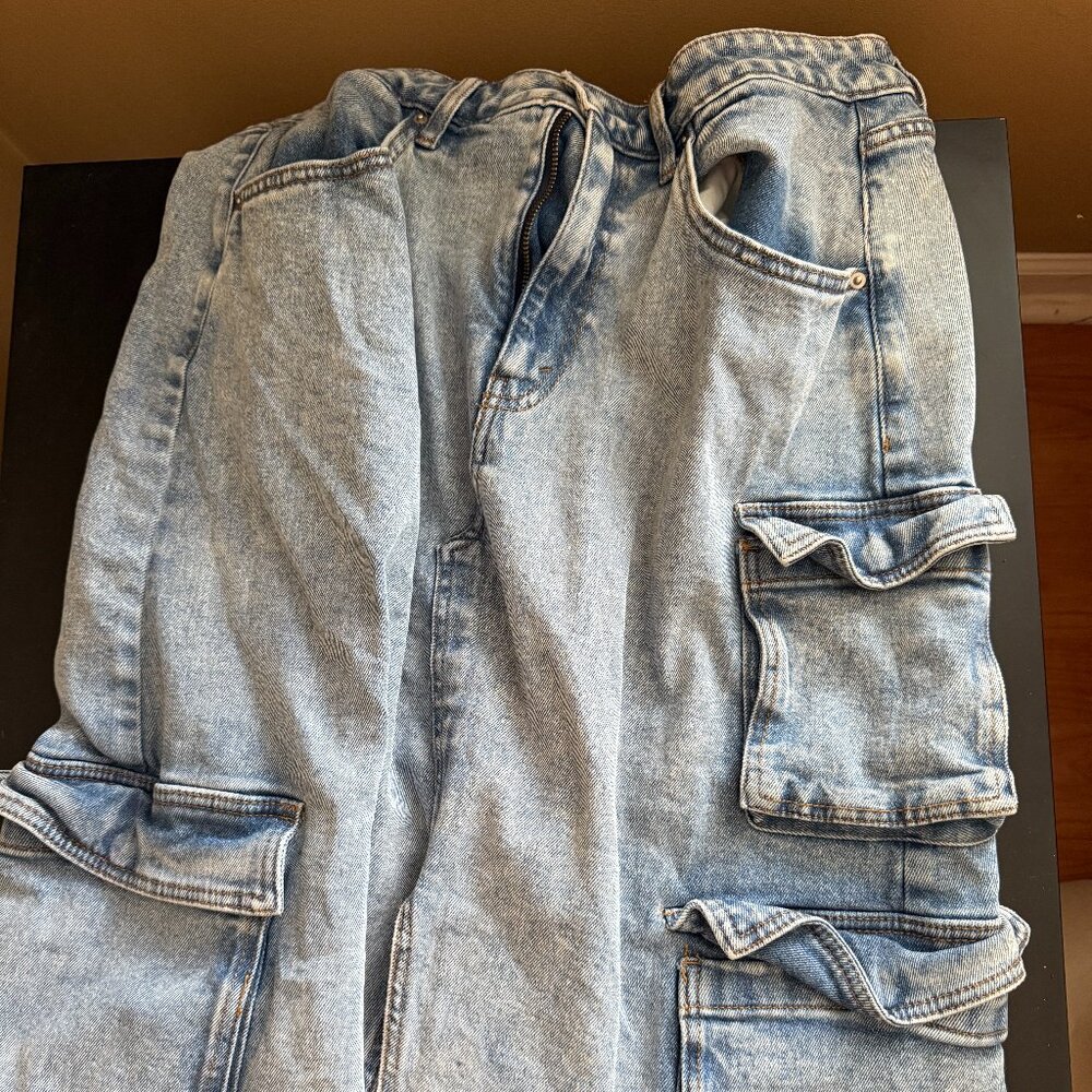 Wild Fable denim cargo skirt